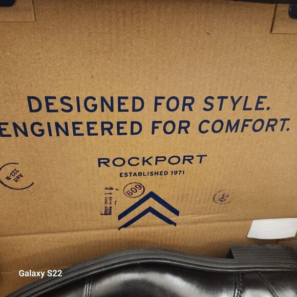 Rockport Men's "Taylor Cap Toe" Black Oxfords. NIB. Size 10 XW - Picture 12 of 14